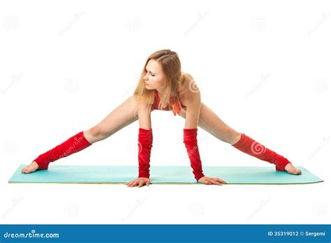 Girl Makes Splits Stock Photo Image Of Leisure Girl