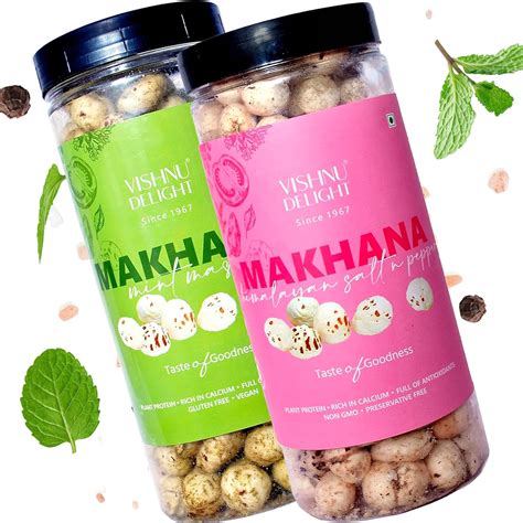 Roasted Makhana Snack Indian Fox Nuts Gluten Free And Vegan