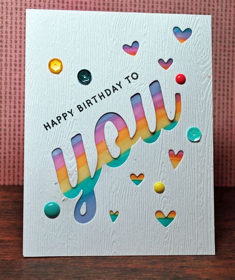 Shiny Tin Foil » Blog Archive » Big YOU Happy Birthday Card