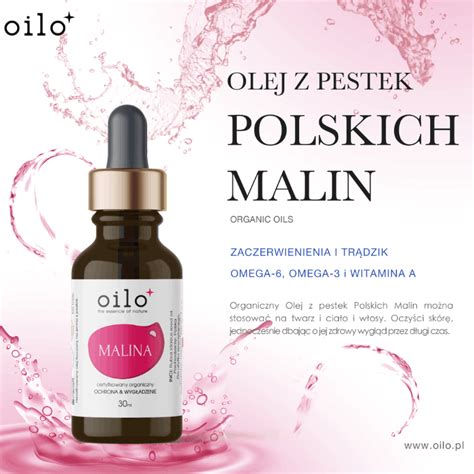 Olej Z Pestek Polskich Malin Oilo Bio 100 Ml OlejkowySklep Pl