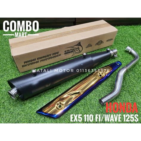 Espada Racing Exhaust Pipe E4 28mm Honda Ex5 110 Fi Wave125 S Shopee Malaysia