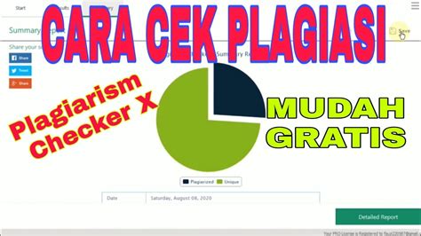 Cara Cek Plagiasi Menggunakan Plagiarism Checker X Dengan Mudah Dan