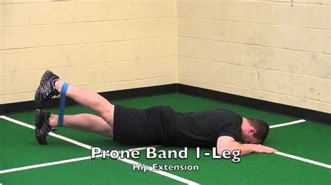 Prone Band Leg Hip Extension Youtube