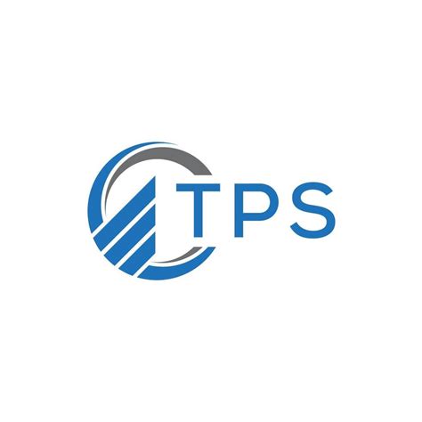 Tps Flat Accounting Logo Design On White Background Tps Creative