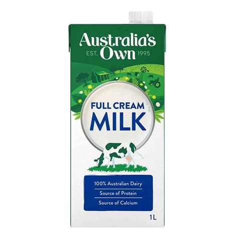 Australias Own Full Cream Dairy Milk Australias Own Foods