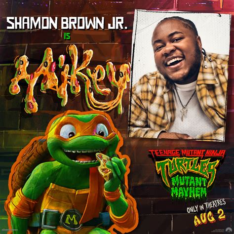 Shamon Brown Jr As Michelangelo Teenage Mutant Ninja Turtles Mutant