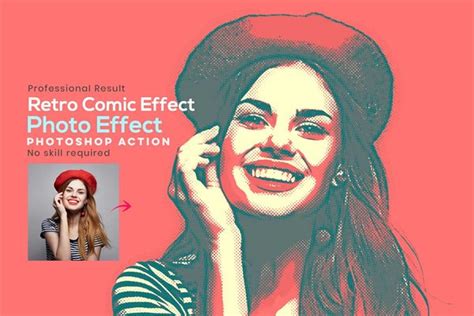 Retro Comic Effect Photoshop Action Freegfx U