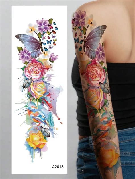 1sheet Flower Pattern Tattoo Sticker SHEIN USA