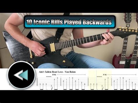 10 Iconic Guitar Riffs Played Backwards With Tab YouTube