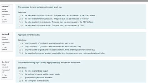 Solved The Aggregate Demand And Aggregate Supply Graph Has