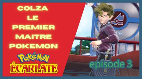 Let s play fr POKEMON ECARLATE le premier badge arène contre colza Le