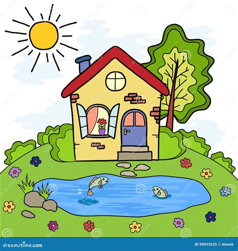 Cartoon Lake House Stock Illustrations – 1,337 Cartoon Lake House Stock ...