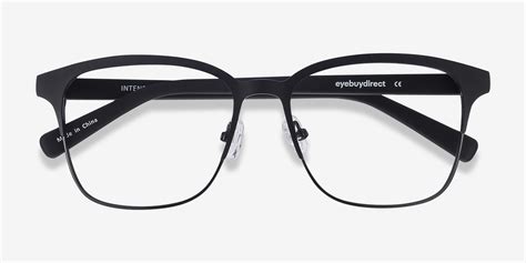 Intense Square Matte Black Full Rim Eyeglasses | Eyebuydirect