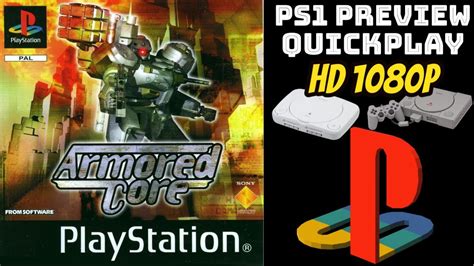 PREVIEW PS1 Armored Core HD 60FPS YouTube