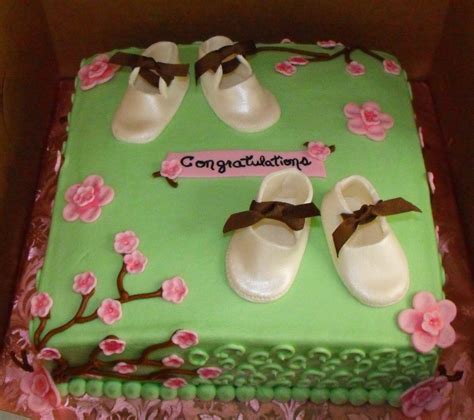 Twin Baby Shower Cake! - CakeCentral.com