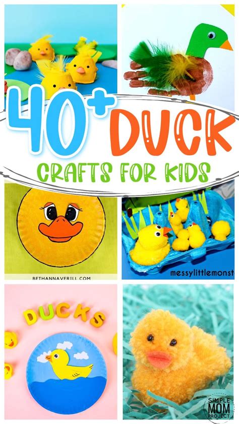 40+ Preschool Kids Duck Crafts Ideas and Activities | Duck crafts, Spring crafts for kids ...