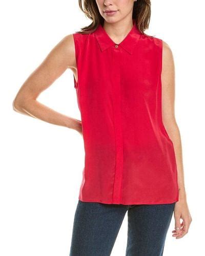 Red Donna Karan Tops For Women Lyst