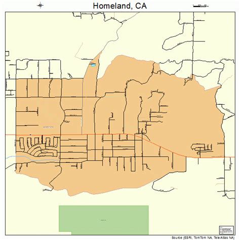 Homeland California Street Map 0634316