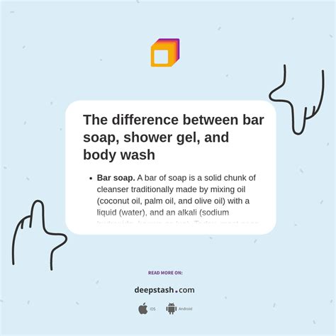 The Difference Between Bar Soap Shower Gel And Body Wash Deepstash