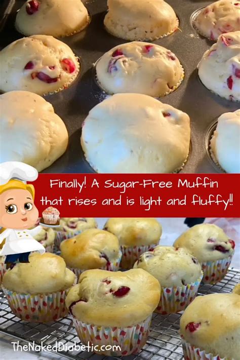 Easy Low Carb Sugar Free Cranberry Muffins Recipe The Naked Diabetic