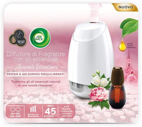 Air Wick Diffuseur De Parfum Avec Huiles Essentielles 1 Kit Gadget