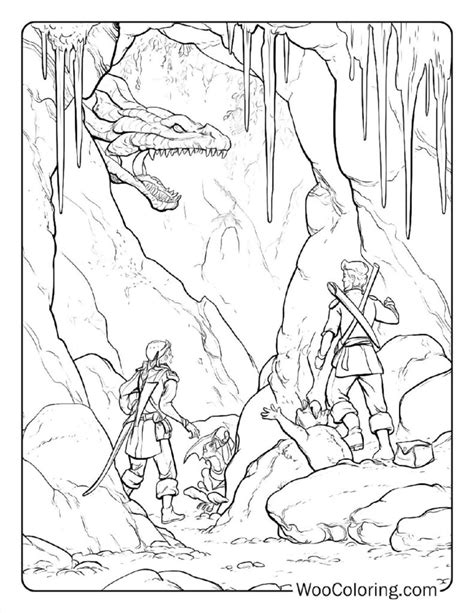 100+ Dungeons & Dragons coloring pages (Free PDF To Print) | Woo Coloring