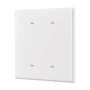 Wall Plate 2 Gang Blank Oversize Cover ENERLITES