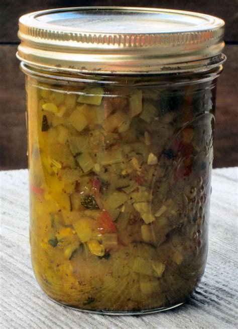 Zucchini Relish Canning Recipe This recipe makes 5 1/2 pints of relish. 12 cups finely chopped ...