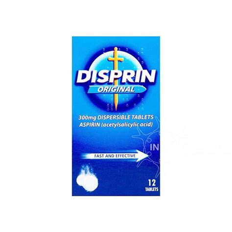 Disprin Original 300mg Dispersible Tabs 12 Pack Inish Pharmacy Ireland