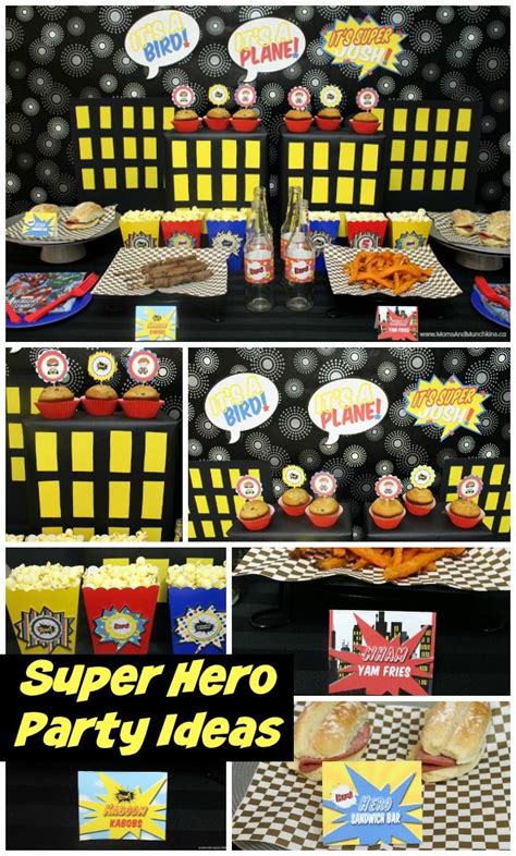 Superhero Party Ideas for Kids - Moms & Munchkins | Superhero party ...