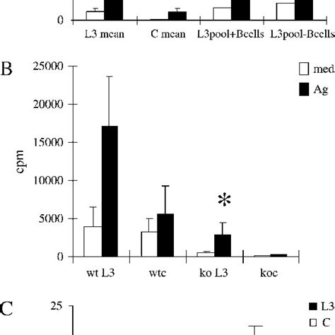 A Depletion Of B Cells From Splenocytes Of L3 Infected BALB C Mice