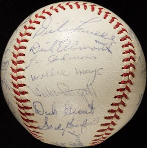 Lot Detail National League All Star Team Signed Onl Baseball