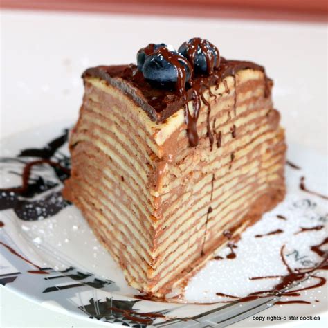 Mille Nutella Crepe Cake Mile High Miracle 5 Star Cookies