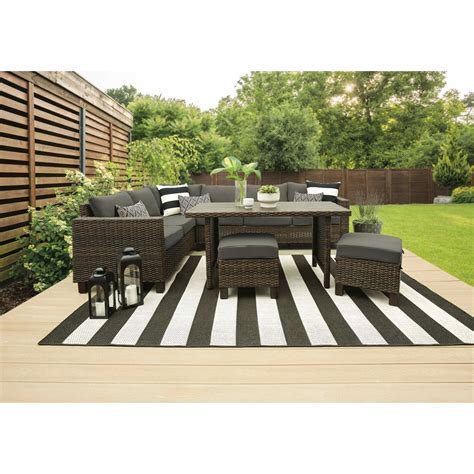 Better Homes & Gardens Brookbury 5-Piece Patio Wicker Sectional Set ...