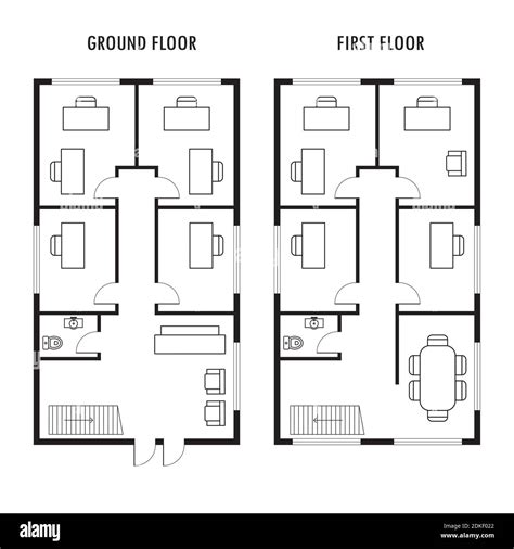 AutoCAD 2D First Floor Ground Floor Plan CAD Files, DWG, 57% OFF