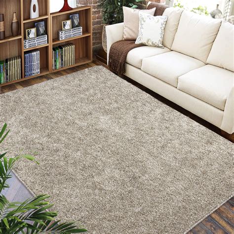 Homerry Modern Plush Area Rug X Rug For Living Room Thick Shaggy