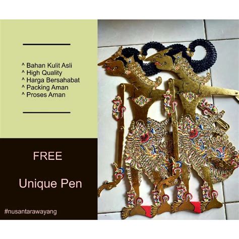 Jual Wayang Kulit Kerbau Nakula Sadewa Alusan Shopee Indonesia