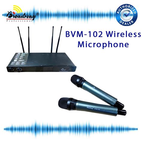 Pcs Uhf Wireless Microphone Channel Broadway Bvm Shopee