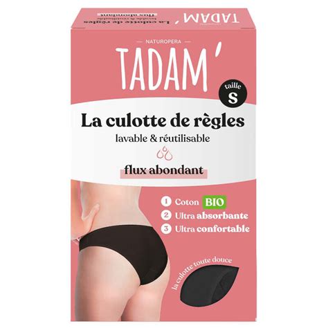 Tadam Culotte Menstruelle Lavable Flux Abondant Tadam Sebio