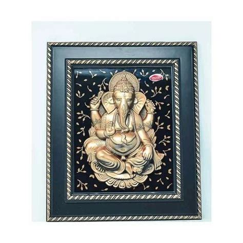 Plastic Golden Ganesh Ji Idol Frame Temple At Rs 183piece In New