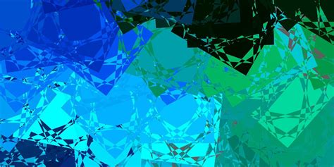 Light Blue Green Vector Background With Polygonal Forms 22580313