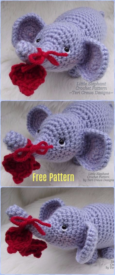 Crochet Elephant Softie And More Free Patterns Tutorials