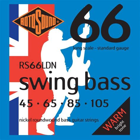 Rotosound Bass Strings Rs66ldn 45 105 Swing Bass 66 Nickel Dv247 En Gb