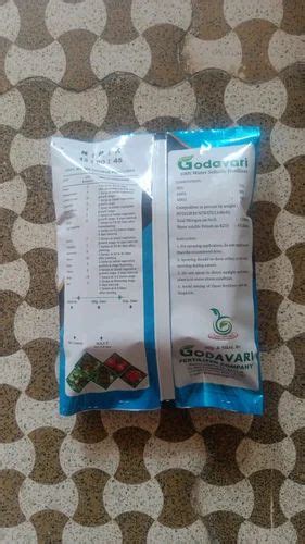 Bio Tech Grade Packaging Size 1kg 13 00 45 Godavari Npk Water Soluble Fertilizer For