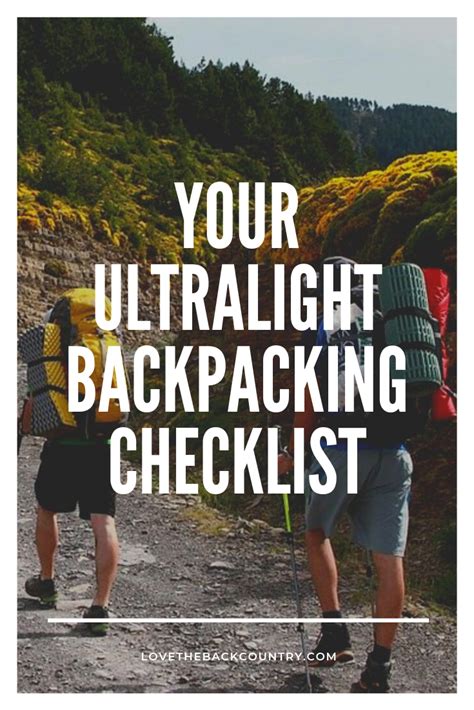 The Most Useful Day Backpacking Packing List Artofit