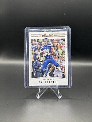 2019 Panini Chronicles S12 Studio DK Metcalf Seattle Seahawks Rookie