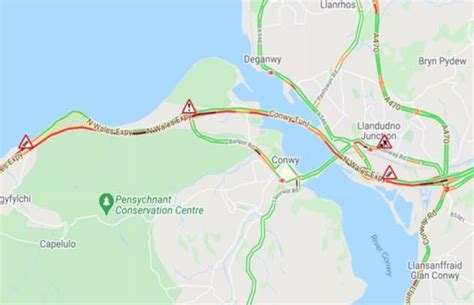 Recap A Conwy Tunnel Crash Causes Major Rush Hour Delays North