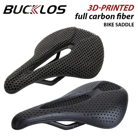 Bucklos Ultralight D Printed Bicycle Saddle Carbon Fiber Hollow Mtb