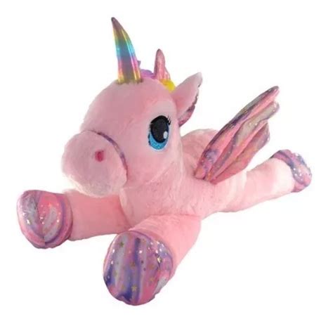 Peluche Unicornio Gigante Cm Con Alas Enamora En Grande Mercadolibre