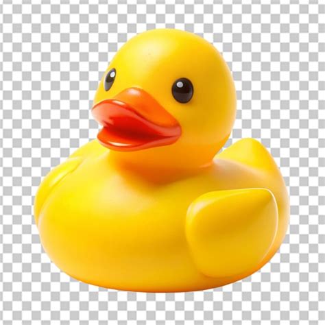 Premium Psd Yellow Rubber Duck Isolated On Transparent Background Png Psd